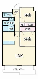 ロイヤルヒルズ待兼山【2階】の間取り