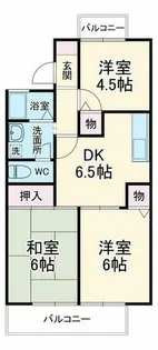 パディフィールド【1階】の間取り