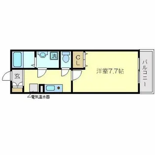 パセオ十三東【8階】の間取り