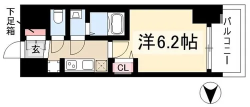 プレサンスSAKAEフロント【2階】の間取り