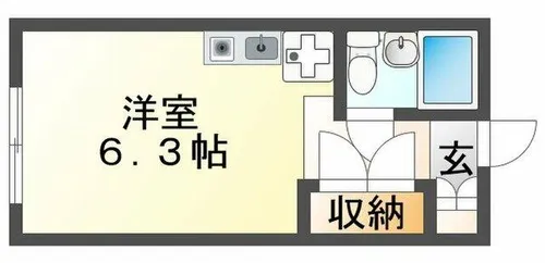 塚口ハイツ【2階】の間取り