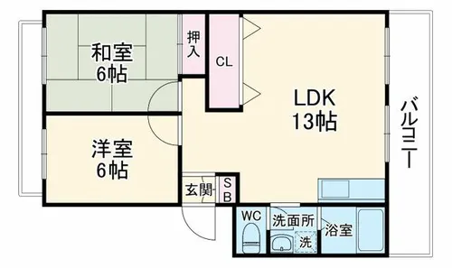 大阪府吹田市千里山西2丁目【マンション】の間取り