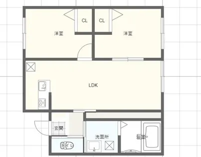 TIME今宿【1階】の間取り