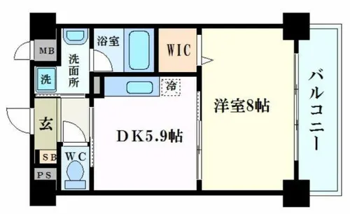 アモーレ二階町【3階】の間取り