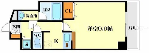 カルム小西Ⅱ【3階】の間取り