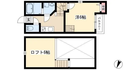 Creo中村公園弐番館【2階】の間取り