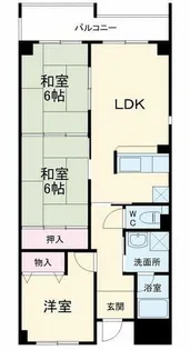 プリムベール向丘【4階】の間取り