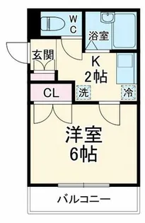 ドミール豊中【4階】の間取り