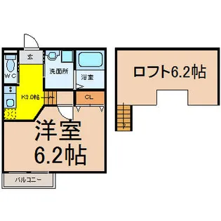 Creo浄心【2階】の間取り