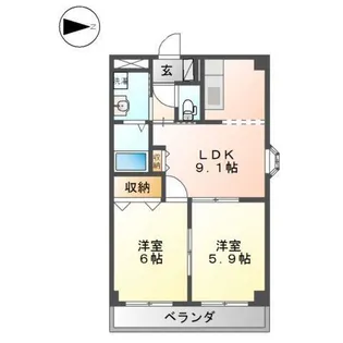コンフォール アイ【2階】の間取り