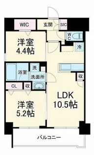 アーバネックス梅田中崎町II【5階】の間取り