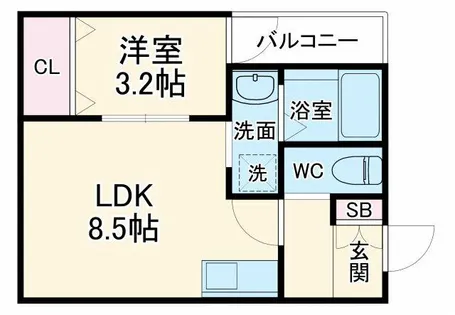 H-maison門真南Ⅰ【2階】の間取り