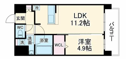 アグレアーブル【3階】の間取り