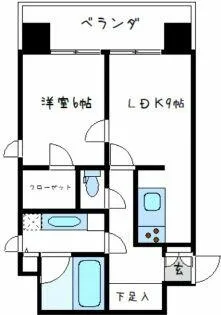 リーガル新大阪駅前【6階】の間取り
