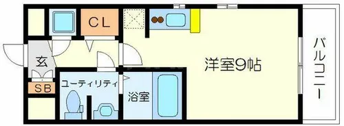 クレアート新大阪パンループ【5階】の間取り