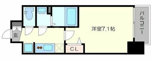 プレサンス新大阪ストリーム【9階】の間取り