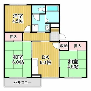 沼善ハイツ【2階】の間取り