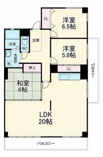 グリーンコスモ2号館【5階】の間取り