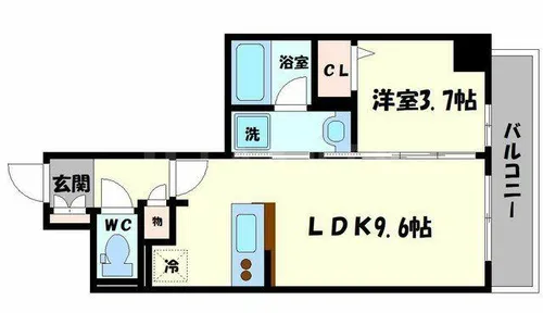 アーバネックス大阪城北【2階】の間取り