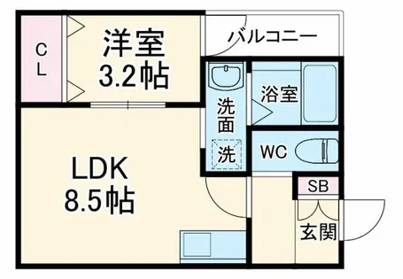 H-maison門真南Ⅰ【1階】の間取り