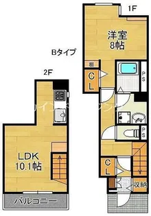 レジデンス千本南【1階】の間取り