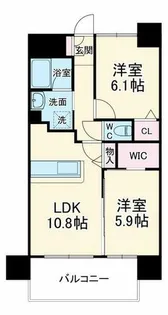 ベリー海老江【8階】の間取り