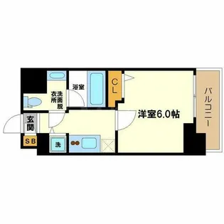 大阪府大阪市淀川区東三国1丁目【マンション】の間取り