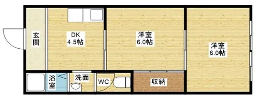 メビウス十三レジデンス【3階】の間取り