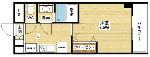 ハイツ新和【8階】の間取り