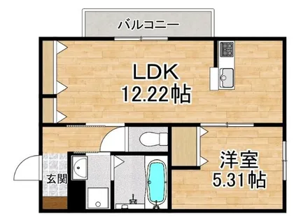 West Path Ⅱ【2階】の間取り