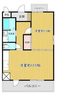 グッドウイング【401号室】の間取り