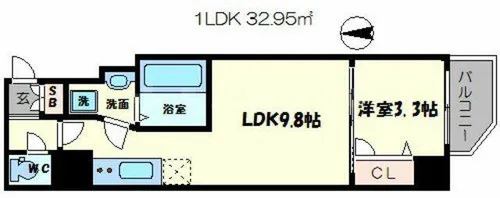 大阪府大阪市中央区南船場2丁目【マンション】の間取り