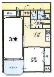 シャトー東香里【3階】の間取り