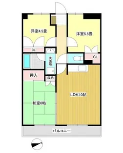 グリーンハイツ(上津)【206号室】の間取り