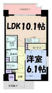 エスペランサ浄心【5階】の間取り