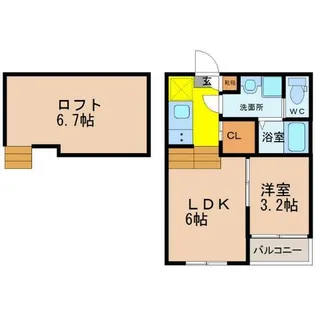 ル・クール【1階】の間取り