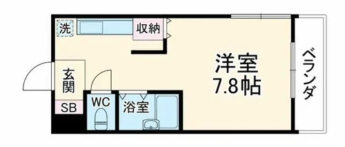 MESSAGE放出東【2階】の間取り
