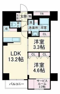 アーバネックス天満橋South【12階】の間取り