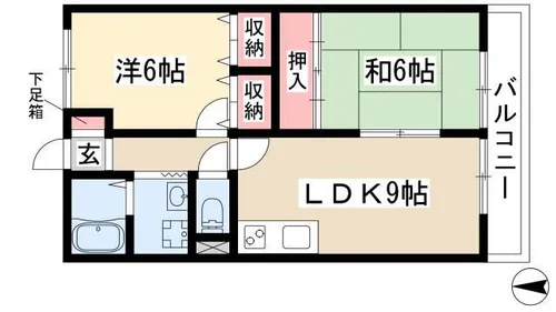 グレンコートI【1階】の間取り
