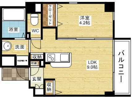 イーストコア新大阪【6階】の間取り
