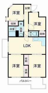 ロイヤルヒルズ待兼山【4階】の間取り