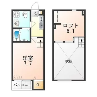 ルミエール淀【2階】の間取り
