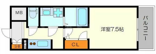S-RESIDENCE江坂Alegria【10階】の間取り