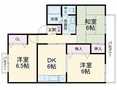 大阪府箕面市坊島2丁目【アパート】の間取り