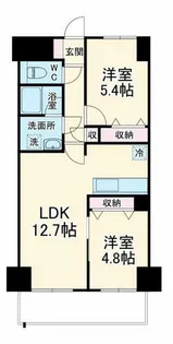 グリュックメゾンF豊中XV【9階】の間取り