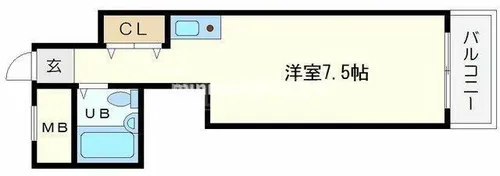 オフィスポート本町WEST【8階】の間取り