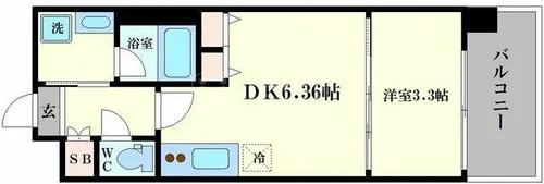 アーバネックス西長堀【705号室】の間取り