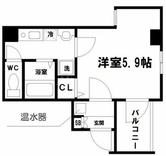 ブリストル神崎【1階】の間取り