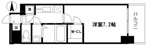 大阪府大阪市福島区吉野5丁目【マンション】の間取り