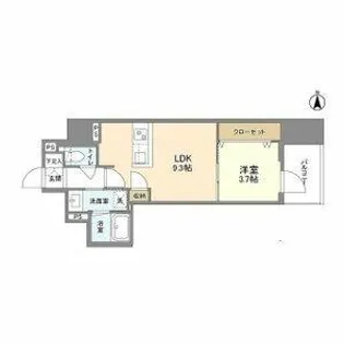 RJRプレシア南堀江【11階】の間取り